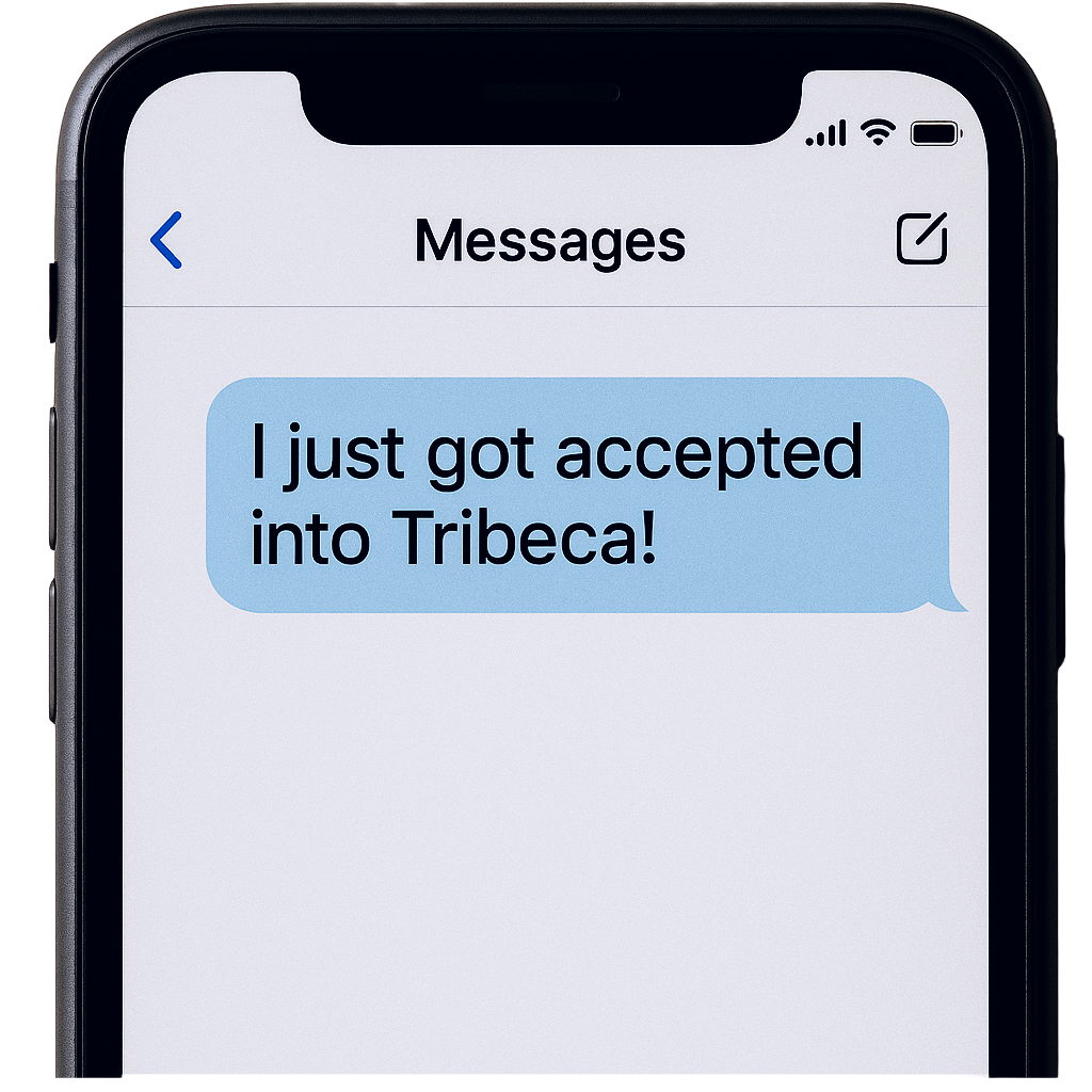 Picture of message on phone